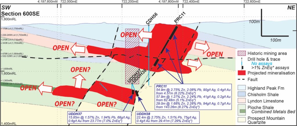 Prince Silver And Gold Mineralization