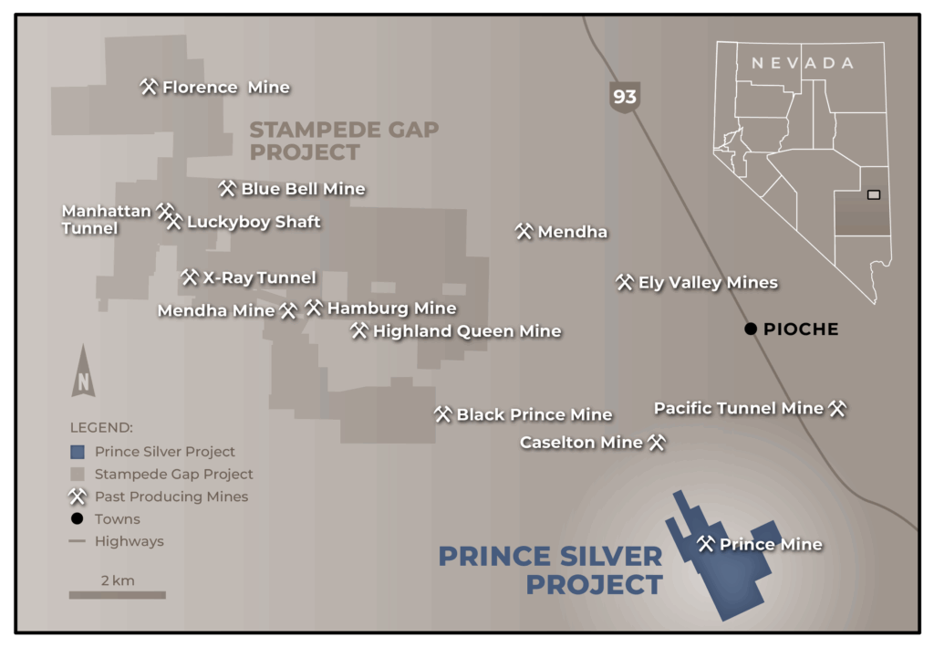 Prince Silver Prince Silver Project Location Map