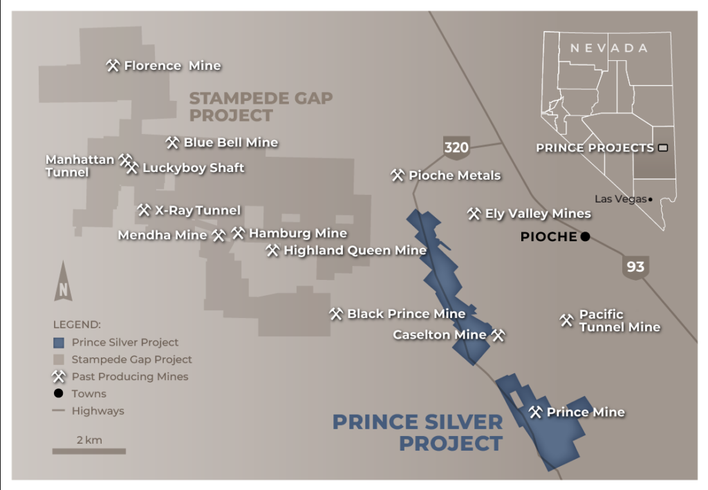 Screen Shot Prince Project Location Map