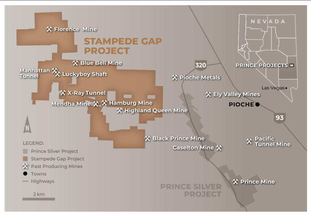 Screen Shot Stampede Gap Project Location Map